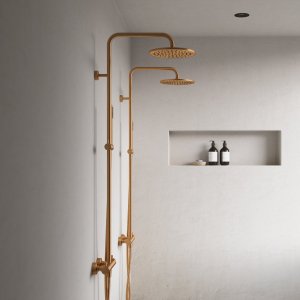 Semplice Rain DeLuxe SRL02 - SmartTerm Ø25 EasyClean, PVD Børstet Kobber