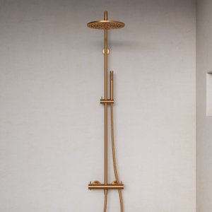 Semplice Rain DeLuxe SRL02 - SmartTerm Ø25 EasyClean, PVD Brushed Copper