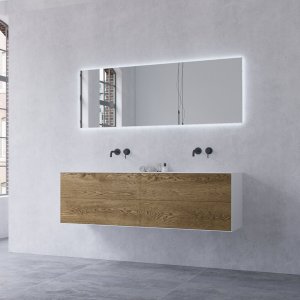 Copenhagen Chic 160D - Bathroom furniture, MKII, Raw Wild Oak