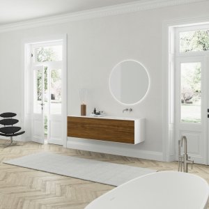 Copenhagen Chic 180R - Badmøbel, MKII, Walnut