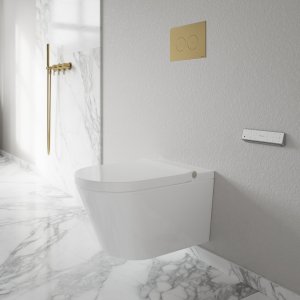 Aqualux PAX2-S Duschtoilet - LuxDusch Bidet function & Soft-Close Seat w/heating Vortex flush White