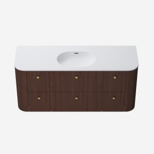 Noorwork 140 - Snedkermøbel i Valnød inkl. Mathvid Corian® Vaskebordplade