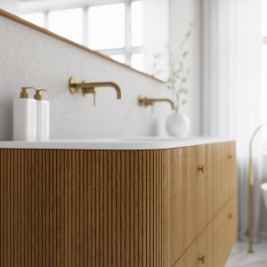 Noorwork 160D - Snedkermøbel i Natur Eg inkl. Mathvid Corian®