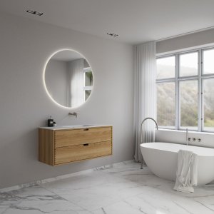 CPH Tapwork Soft 120 - MKIII, Fingertappet Snedkermøbel i Natur Eg inkl. Mathvid SolidTec® Vask