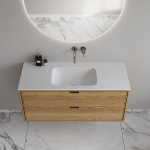 CPH Tapwork Soft 120 - MKIII, Fingertappet Snedkermøbel i Natur Eg inkl. Mathvid SolidTec® Vask