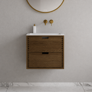 CPH Tapwork Soho 60 - MKIII, Fingertappet Snedkermøbel i Røget Eg inkl. Mathvid SolidTec® Vask