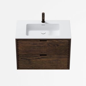 CPH Tapwork Soho 80 - MKIII, Fingertappet Snedkermøbel i Røget Eg inkl. Mathvid SolidTec® Vask