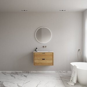 CPH Tapwork Soft 80 - MKIII, Fingertappet Snedkermøbel i Natur Eg inkl. Mathvid SolidTec® Vask