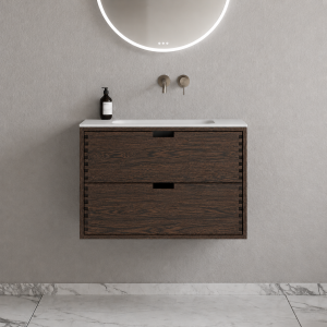 CPH Tapwork Soft 80 - MKIII, Fingertappet Snedkermøbel i Røget Eg inkl. Mathvid SolidTec® Vask