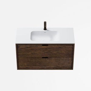CPH Tapwork Soft 100 - MKIII, Fingertappet Snedkermøbel i Røget Eg inkl. Mathvid SolidTec® Vask