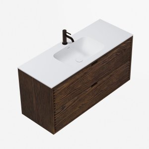 CPH Tapwork Soft 120 - MKIII, Fingertappet Snedkermøbel i Røget Eg inkl. Mathvid SolidTec® Vask