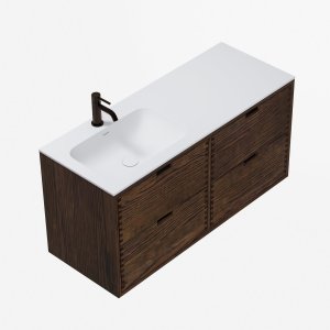 CPH Tapwork Soft 120L - MKIII, Fingertappet Snedkermøbel i Røget Eg inkl. Mathvid SolidTec® Vask