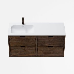 CPH Tapwork Soft 120L - MKIII, Fingertappet Snedkermøbel i Røget Eg inkl. Mathvid SolidTec® Vask