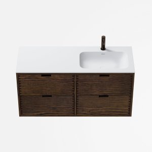 CPH Tapwork Soft 120R - MKIII, Fingertappet Snedkermøbel i Røget Eg inkl. Mathvid SolidTec® Vask