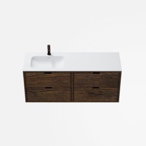 CPH Tapwork Soft 140L - MKIII, Fingertappet Snedkermøbel i Røget Eg inkl. Mathvid SolidTec® Vask