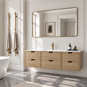 CPH Tapwork Soho 160C - MKIII, Fingertappet Snedkermøbel i Natur Eg inkl. Mathvid SolidTec® Vask