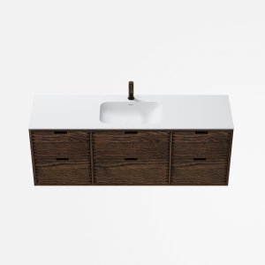 CPH Tapwork Soft 160 - MKIII, Fingertappet Snedkermøbel i Røget Eg inkl. Mathvid SolidTec® Vask