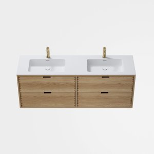 CPH Tapwork Soho 160D - MKIII, Fingertappet Snedkermøbel i Natur Eg inkl. Mathvid SolidTec® Vask