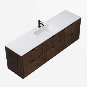 CPH Tapwork Soft 180 - MKIII, Fingertappet Snedkermøbel i Røget Eg inkl. Mathvid SolidTec® Vask