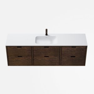 CPH Tapwork Soft 180 - MKIII, Fingertappet Snedkermøbel i Røget Eg inkl. Mathvid SolidTec® Vask