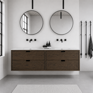 CPH Tapwork Soho 180D - MKIII, Fingertappet Snedkermøbel i Røget Eg inkl. Mathvid SolidTec® Vask