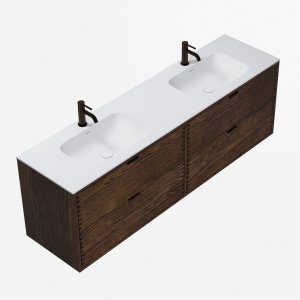 CPH Tapwork Soft 180D - MKIII, Fingertappet Snedkermøbel i Røget Eg inkl. Mathvid SolidTec® Vask