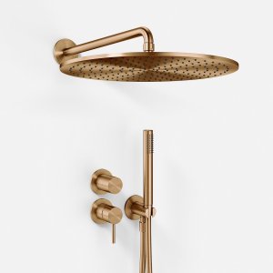 Semplice SBR901 S13 - Rain DeLuxe Ø40, Wall, PVD Brushed Copper