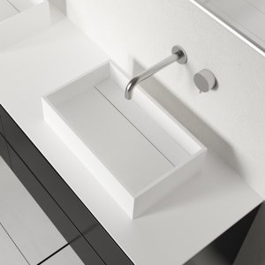 Plano 50 - 50x30 Håndvask, Mathvid SolidTec®
