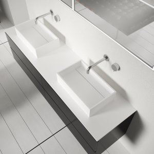 Plano 50 - 50x30 Håndvask, Mathvid SolidTec®