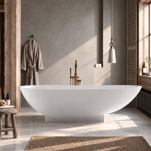 Boheme 182 - Bathtub 182x82, Solid Matt White SolidTec®