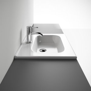 ArkiLife® Smart D 60 - 61x46,5 cm Hvid porcelænsvask