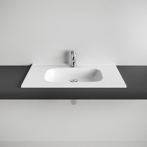 ArkiLife® Smart D 80 - 81x46,5 cm Hvid porcelænsvask