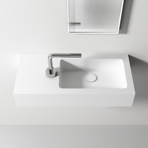 Waterproof 70R - 70x32 cm Sink on the right, Mathvid SolidTec®