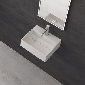 Kubo 40 - 40x35 Håndvask, Mathvid SolidTec®