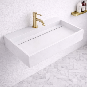 Kubo 60 - 60x40 Håndvask, Mathvid SolidTec®