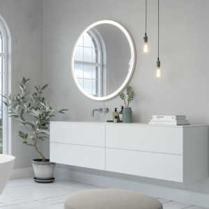 Block Soho 180L - Laundry cabinet 180x46, Matt white