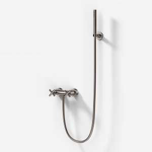 Fly Classic FBR204 S01 - Shower mixer, PVD Brushed Steel