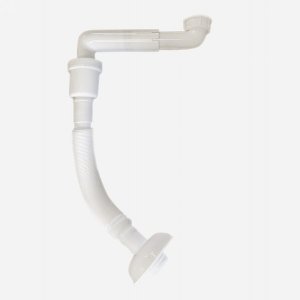 Pulcher PSS01 - Pladsbesparende vandlås til badmøbler, Universal m/Ø32 mm. flexrør
