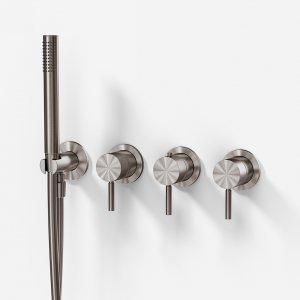 Semplice STB801 - Thermostat set, PVD Brushed Steel