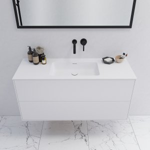 Pulcher Mood 120 Soho - Bathroom furniture 120x46 cm, Mathvid w/ SolidTec® sink