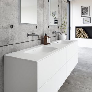 Pulcher Mood 180D Soho - Bathroom furniture 180x46 cm, Mathvid w/ SolidTec® sink
